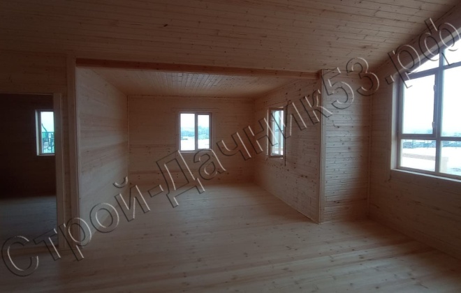 4 Каркасно-щитовой дом Д-45, 11х10м, 110  М², Московская область, Чеховский район, деревня Алферово. (7)